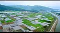 仁淀川河口のハウス群