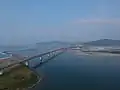 仁淀川河口大橋全景 高知市春野町から望む