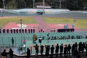 ホームスタンドよりバンクを臨む。(2016年3月24日撮影)