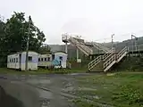 貨物駅舎が2両あった頃の駅全体（2004年6月）