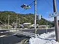 国道312号と佐野甲集落の交差点