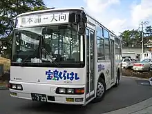 呉市倉橋地区生活バスの車両本浦 - 大向線（当時）の車両（2005年）