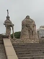 元大都城垣遺跡公園（中国語版）（海淀区）のクビライ像
