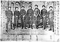 江西材官隊教練官たる下級軍官。帕首を被っている（1904年）