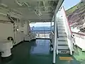 青ヶ島は3F船尾から下船