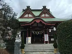 八王子の八幡八雲神社の拝殿