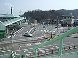 南口は国道486号に面している(2008年4月)