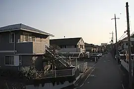 住宅街の様子