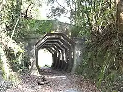 八角トンネル/熊延鉄道の遺構。1956年(昭和31年)建造。