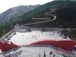 六盤山紅軍長征記念館の広場