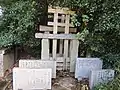久代春日神社に残る加茂井の内樋と外樋
