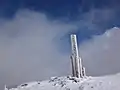冬の山頂の様子