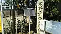 処静院跡の石柱（文京区小石川3-14-6伝通院）