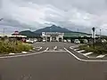 利尻空港と利尻山