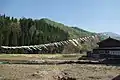 栃谷登山口となる利賀村の集落