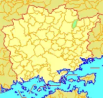 旧・勝北町位置図