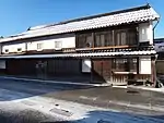 雪化粧の勝山町並み保存地区