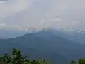 山頂から望む後立山連峰