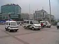 北京駅前の公安パトロールカー
