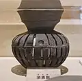 二重𤭯北山田遺跡（福島県郡山市）出土。大安場史跡公園ガイダンス施設展示。