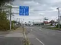 北海道道1156号森インター線・起点(終点側から)