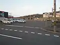 駅舎解体後の旧駅前（2018年5月）