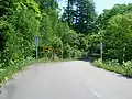 北海道道812号館町福島線・上ノ国町湯ノ岱の終了点（2019年5月撮影）