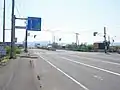 北海道道96号上磯峠下線・国道228号交点(2019年5月撮影)函館側から