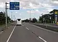 北海道道969号大野大中山線・国道227号交点（国道227号終点側から）