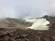 十勝岳山頂からの景色