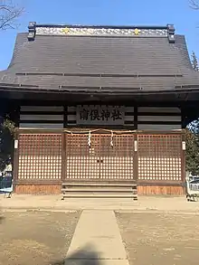 長野市稲葉南俣にある神社の本殿