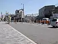 天下茶屋駅付近の廃線跡（2007年8月）