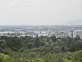 山上展望台から眺めた南濃の山並み（2011年4月）