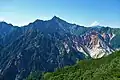 南真砂岳からの槍ヶ岳