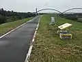 本丸跡碑周辺（背景に新三国橋）