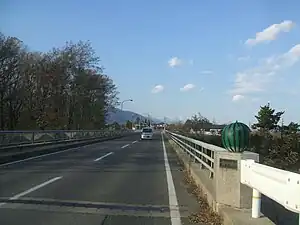 下島橋の右岸から左岸に向かって