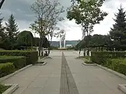 和龍駅前の公園