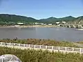 嘎呀河最下流にかかる八葉橋