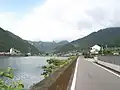 賀田湾と賀田市街地