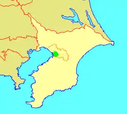 中央区の県内位置