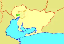 中川区の県内位置