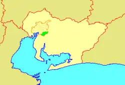 緑区の県内位置