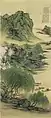 垂楊桃花図 明治33年（1900年） 絹本着色 熊谷市文化財