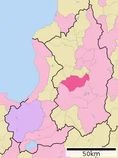美唄市位置図
