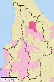 名寄市位置図