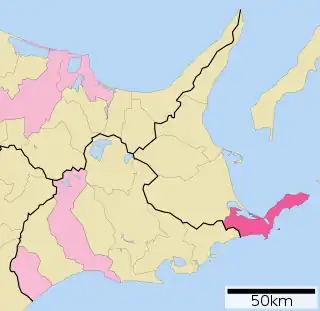 根室市位置図