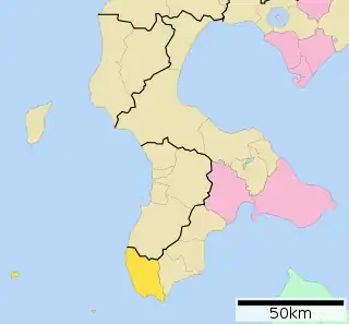 松前町 (北海道)位置図