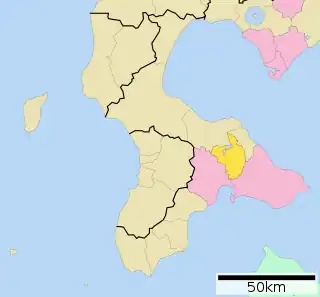 七飯町位置図