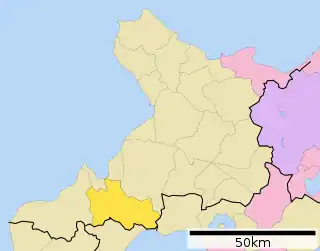 黒松内町位置図