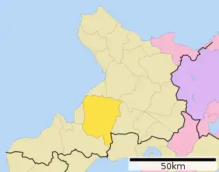 蘭越町位置図